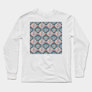 Baby Blue and Baby Pink Rococo No. 5 Long Sleeve T-Shirt